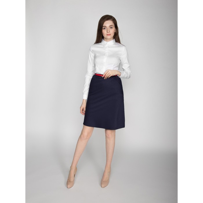 Юбка женская 324, размер 48, рост 170, цвет синий