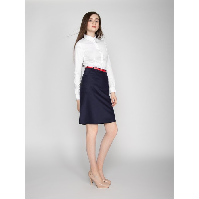 Юбка женская 324, размер 48, рост 170, цвет синий