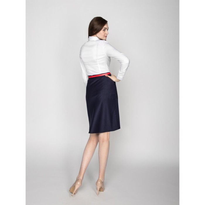 Юбка женская 324, размер 48, рост 170, цвет синий