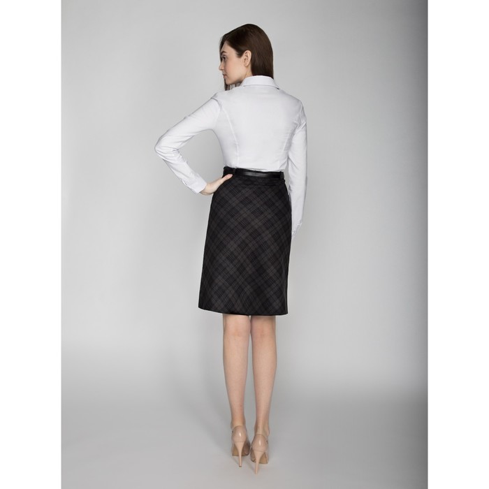 Юбка женская 324, размер 46, рост 170, цвет темная клетка