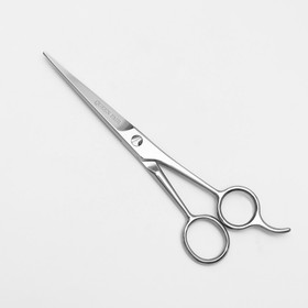 Ножницы парикмахерские с упором, лезвие — 6,5 см, цвет серебристый Ош