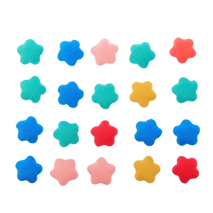 Декор для творчества "Цветочек однотонный" (набор 20 шт) d= 1,7 см