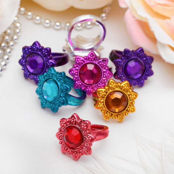 Кольцо детское "Выбражулька" солнце, цвет МИКС