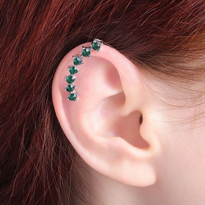 Пуcеты в коробочке 5 пар "Дорожка в камнях", цвет МИКС в серебре