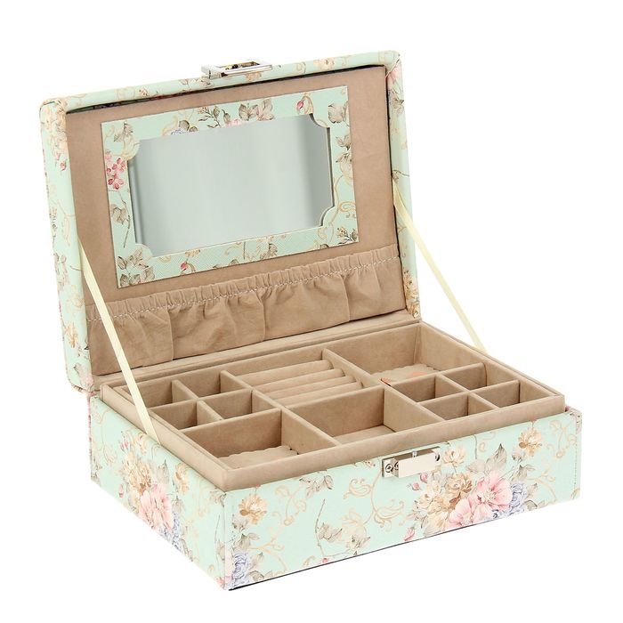 Шкатулка для украшений "Лучшая девушка на свете", бирюзовая