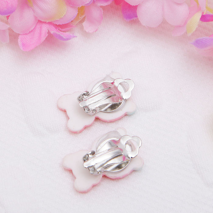 Клипсы детские "Выбражулька" мишка, цвет МИКС