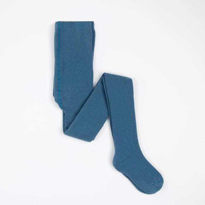 Колготки детские плюшевые ПФС70, цвет джинсовый, рост 116-122 см