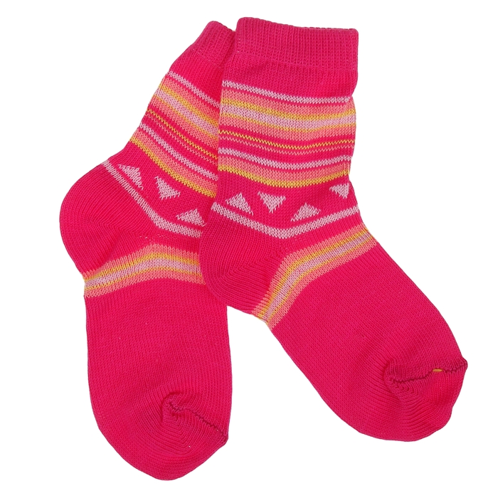 Носки детские, цвет малиновый, размер 12