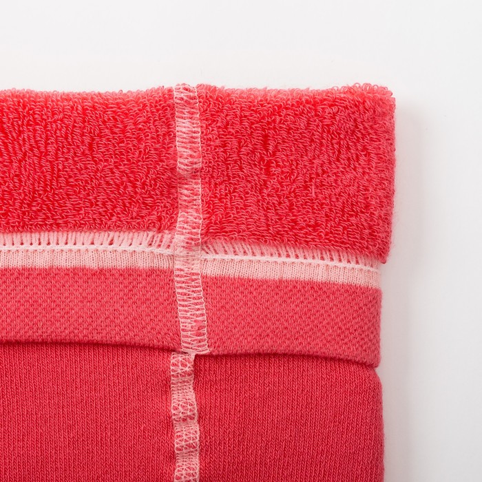 Колготки детские плюшевые ПФС70, цвет коралловый, рост 116-122 см