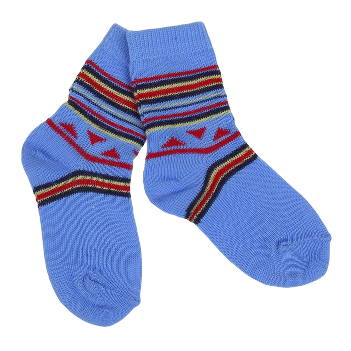Носки детские, цвет голубой, размер 12