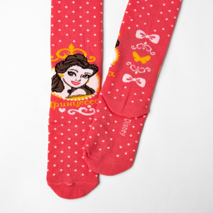 Колготки детские "Принцессы: Бель", рост 80-86 см, 1-3 года