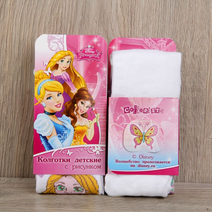 Детские колготки "Принцессы: Рапунцель" рост 80-86 см, 1-3 года