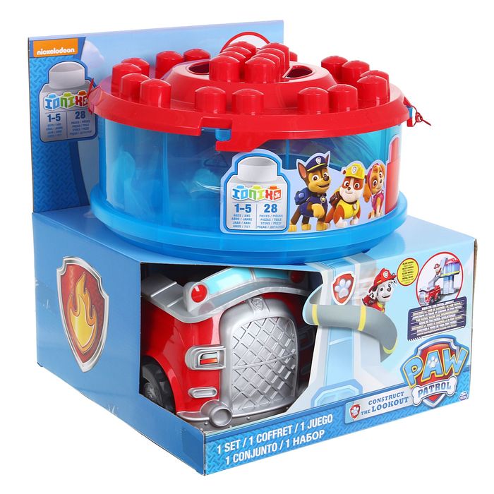 Конструктор "Щенячий патруль: Офис спасателей и машина Маршала", 28 деталей