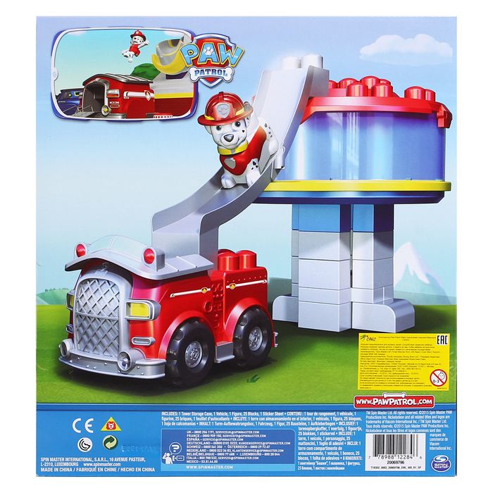 Конструктор "Щенячий патруль: Офис спасателей и машина Маршала", 28 деталей