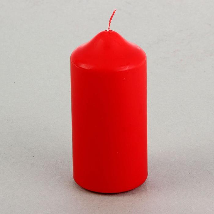 Свеча классическая 7х15 см, красная