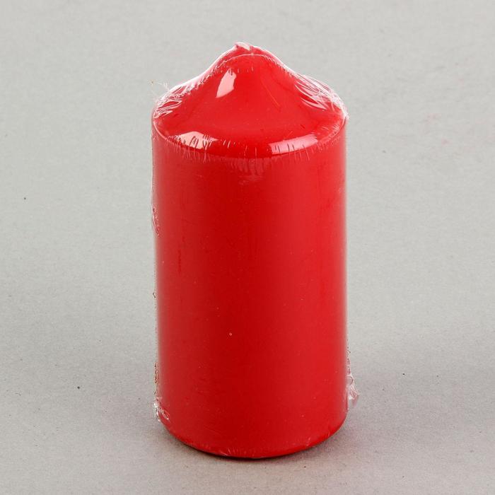 Свеча классическая 7х15 см, красная