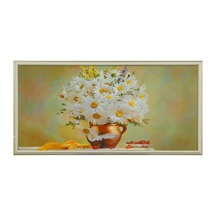 Картина "Ромашки в кувшине"