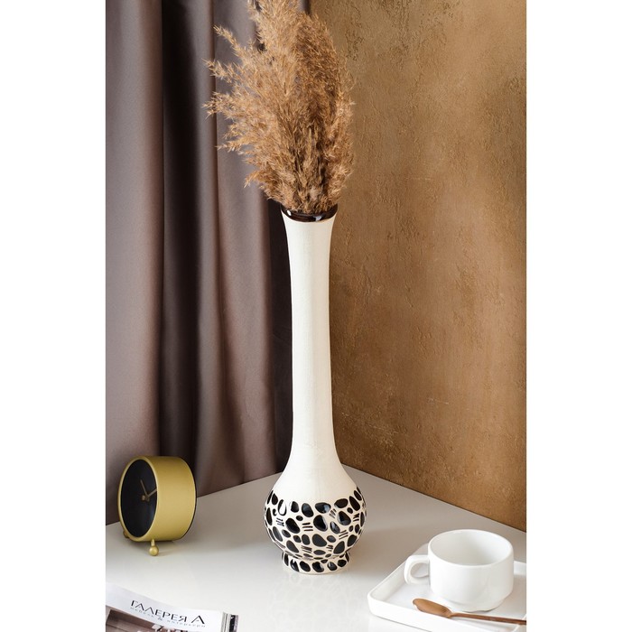 Ваза "Колба" камешки