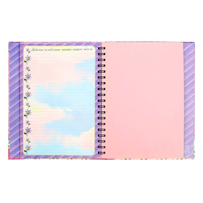 Ежедневник-смешбук на гребне "Наша малышка", твёрдая обложка, 50 страниц