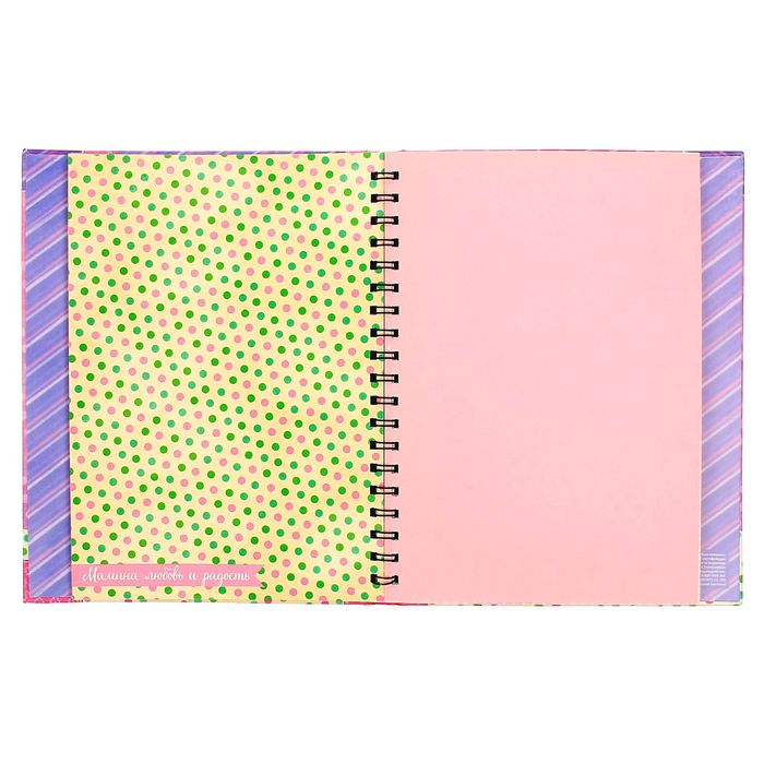 Ежедневник-смешбук на гребне "Наша малышка", твёрдая обложка, 50 страниц