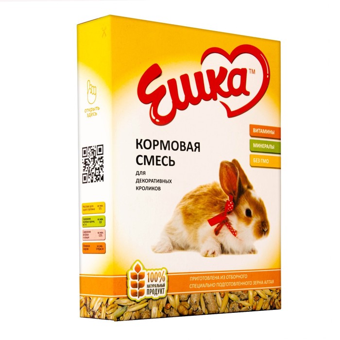 цена Кормовая смесь «Ешка» для декоративных кроликов, 450 г