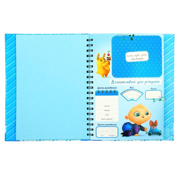 Ежедневник-смешбук на гребне "Наш малыш", твёрдая обложка, 50 страниц
