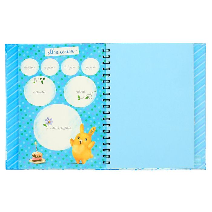 Ежедневник-смешбук на гребне "Наш малыш", твёрдая обложка, 50 страниц