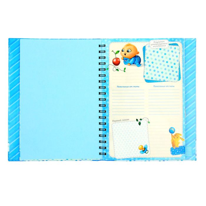 Ежедневник-смешбук на гребне "Наш малыш", твёрдая обложка, 50 страниц