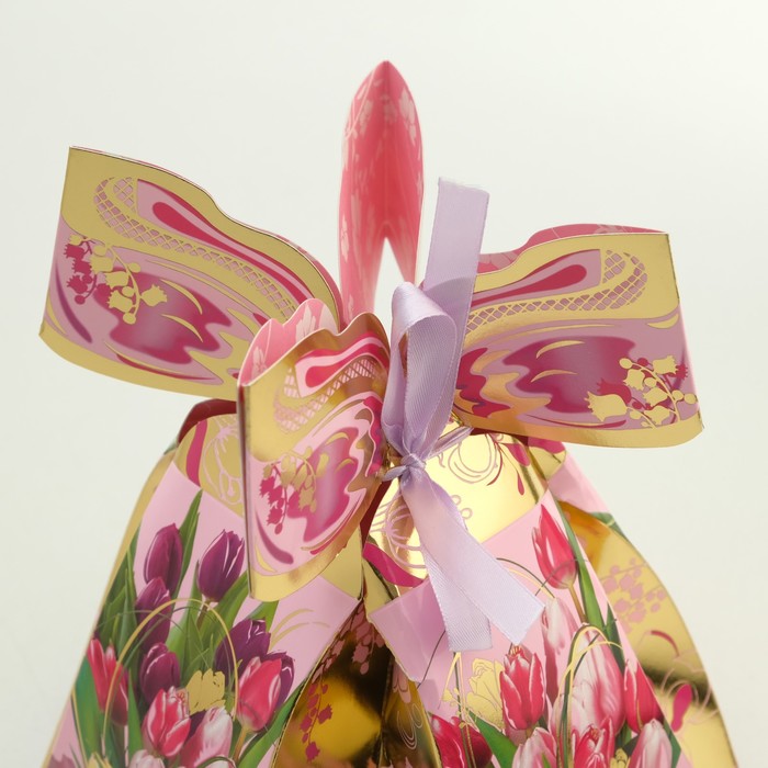 Подарочная коробка "Комплимент", трюфель, сборная, 15 х 15 х 25 см, микс