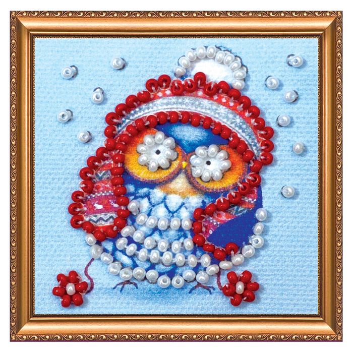 Набор для вышивки бисером "Магнит мини. Совушка-4"