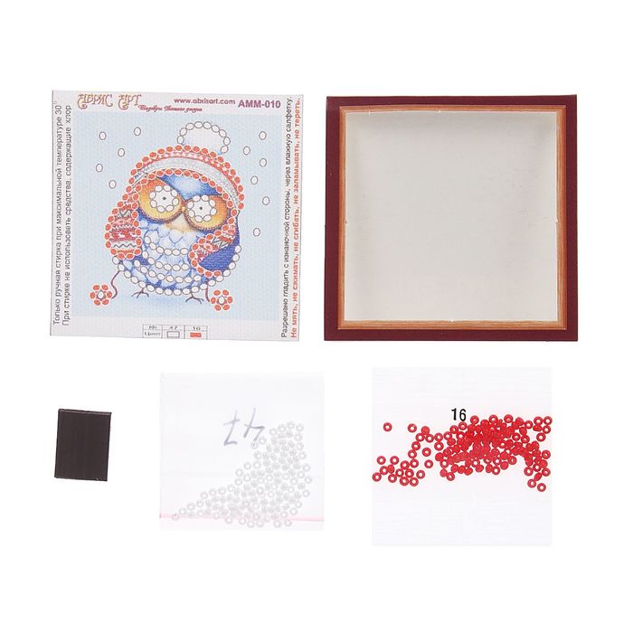 Набор для вышивки бисером "Магнит мини. Совушка-4"