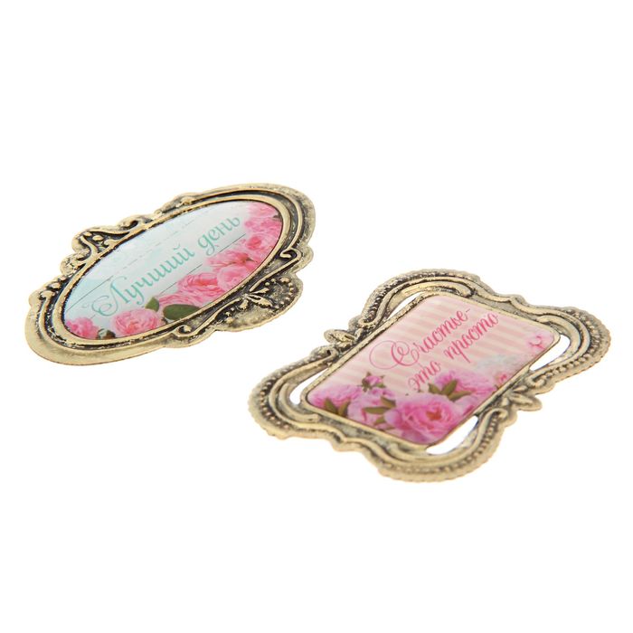 Набор декоративных элементов "Shabby day" , 8 х 14,5 см