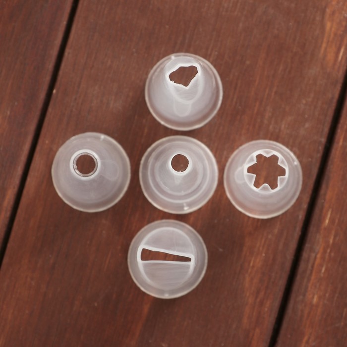 Шприц кондитерский 250 мл Decorator, 5 насадок (под диаметр насадок 2,5 см)