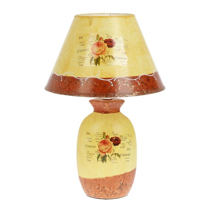 Лампа настольная "Французские розы" 220В/Е14 25х25х38 см