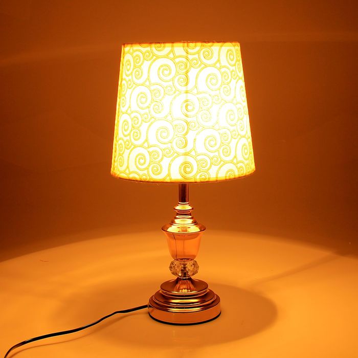 Лампа настольная Е27 "Завитки" МИКС 41х25х25 см