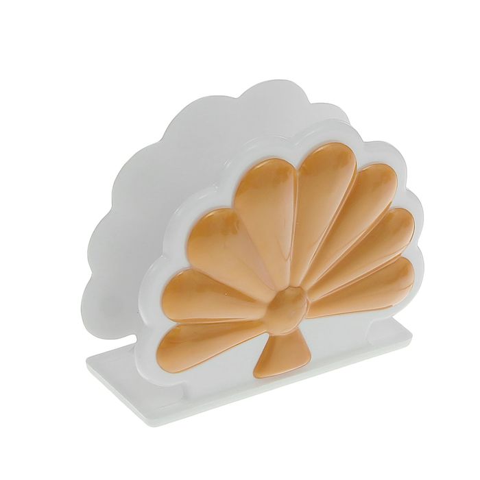 Салфетница "Жар-птица", цвет бело-золотой