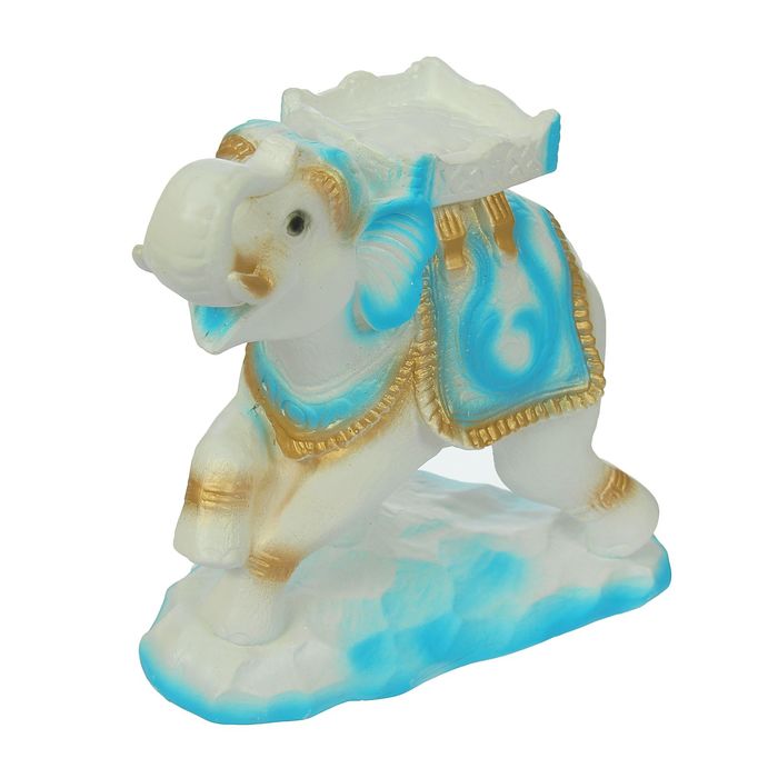 Фигурка "Слон" стоя, гжель/золото 26 × 21 × 27 см