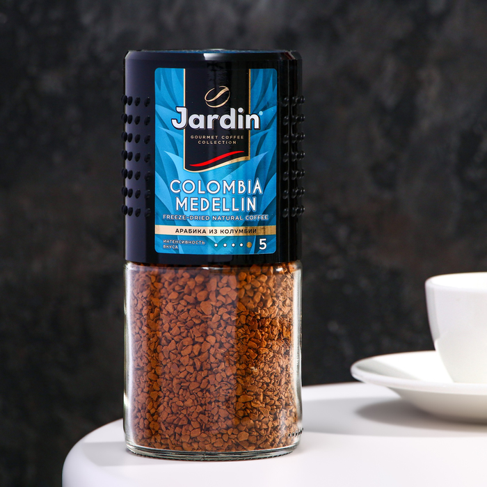 Кофе Jardin Colombia Medellin, растворимый, 95 г кофе jardin columbia medellin растворимый мягкая упаковка 150 г
