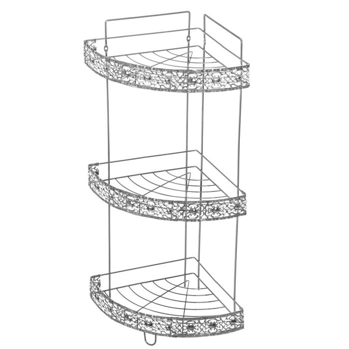 Полка 3-х ярусная угловая &quot;Узорница&quot;