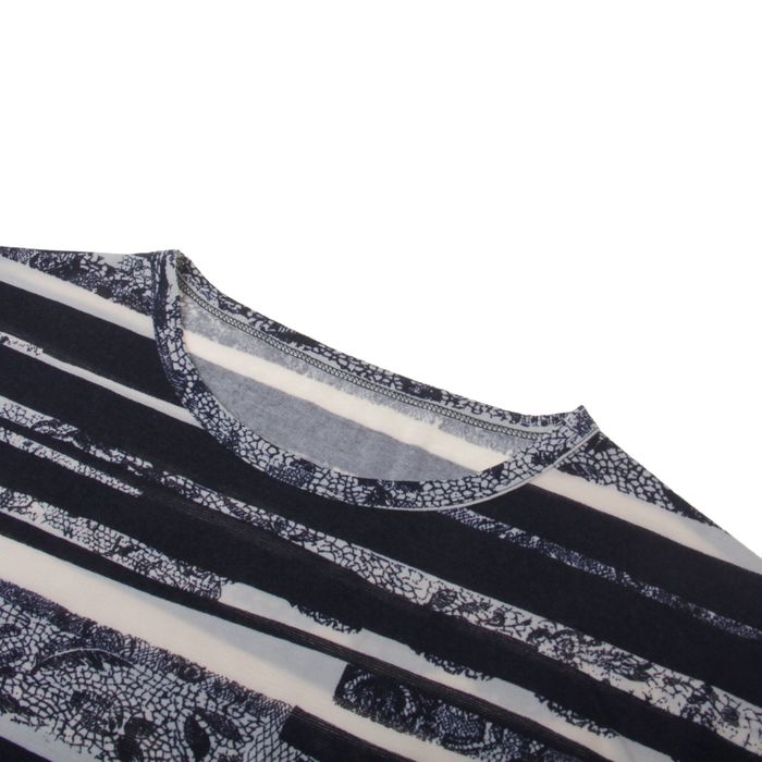 Блузка женская 4424, размер 48, рост 164 см, цвет т.синий/белый