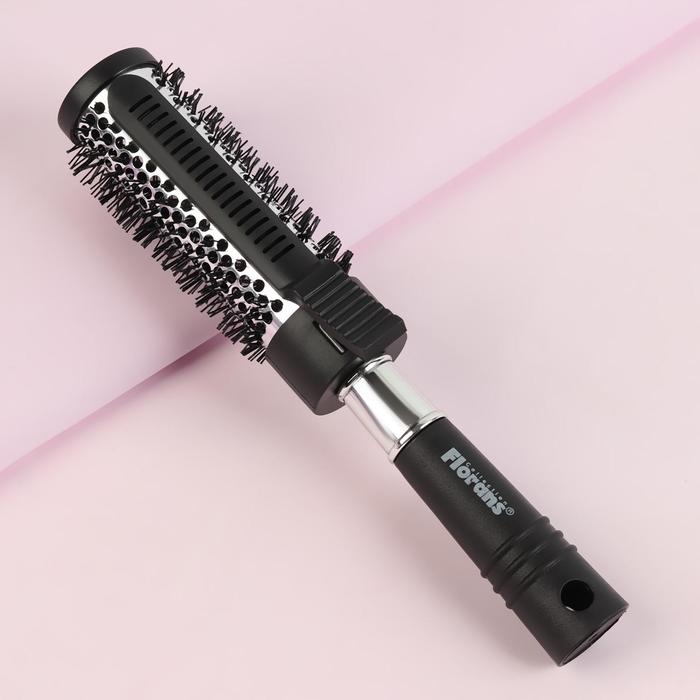 Брашинг с фиксатором, d=4,5см, цвет чёрный