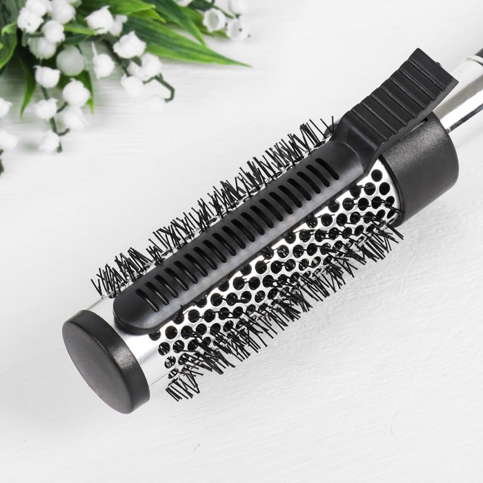 Брашинг с фиксатором, d=4,5см, цвет чёрный