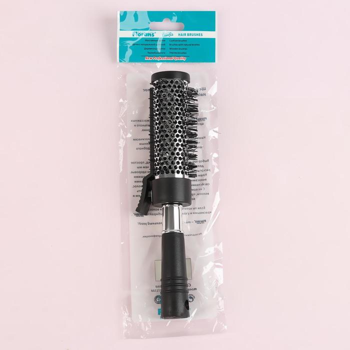 Брашинг с фиксатором, d=4,5см, цвет чёрный