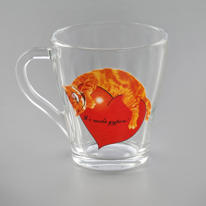 Кружка 250 мл "С любовью", в подарочной упаковке, рисунок МИКС