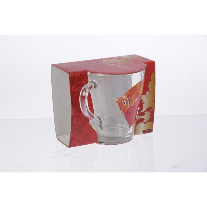 Кружка 250 мл "С любовью", в подарочной упаковке, рисунок МИКС