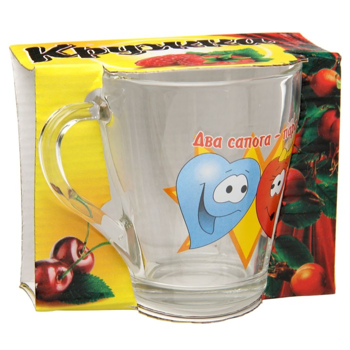 Кружка 250 мл "С любовью", в подарочной упаковке, рисунок МИКС