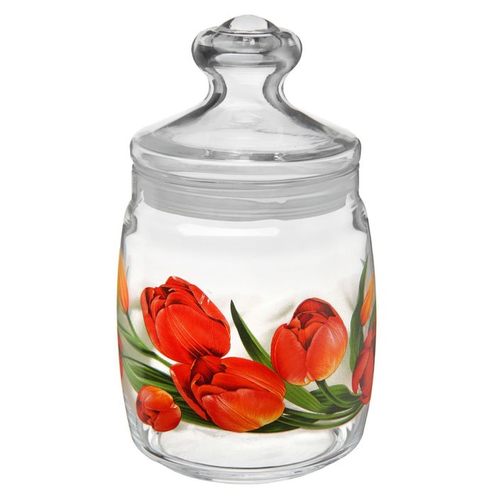 Банка с крышкой 940 мл "Май"