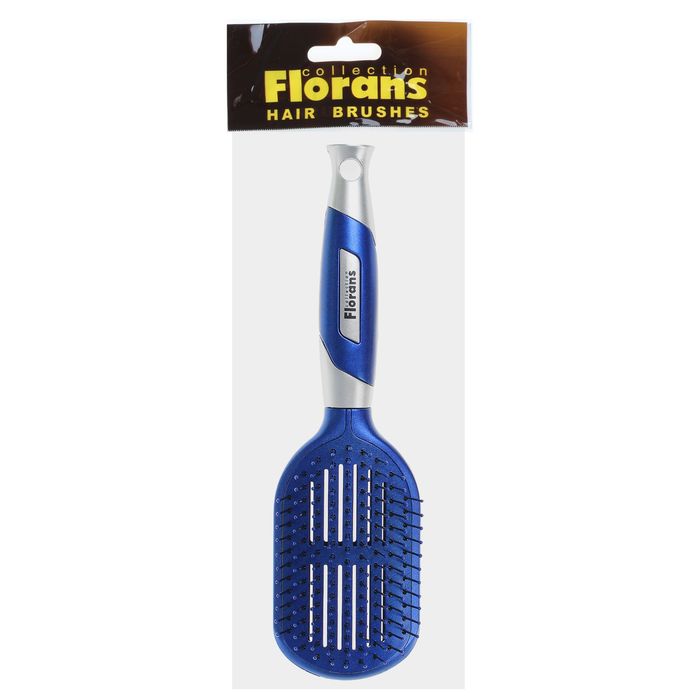 Расчёска массажная, овальная, комбинированная, 24,5см, цвет МИКС