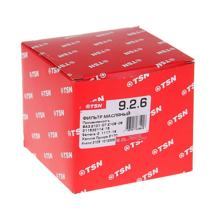 Фильтр масляный TSN 9.2.6 (ВАЗ 2108-2109, 2113-2115, Калина, Приора)