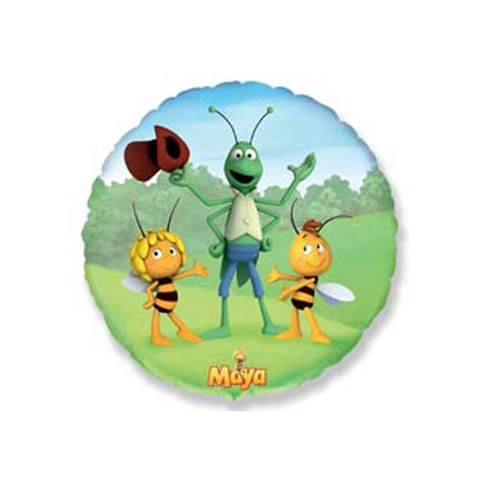 Шар фольгированный Круг 18" "Пчелка Майя и друзья" ФМ